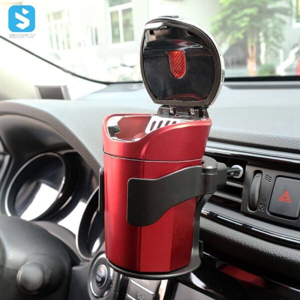 Universal Car Cup Holder with Tea Bag Drip Tray - Image 2