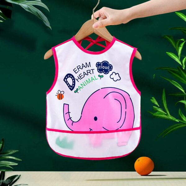 Baby Waterproof Breathable Feeding Bib - KDS5 - Image 4