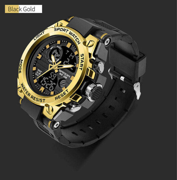 SANDA 739 Multifunction Men's Sports Watch – Dual Analog-Digital Display, Waterproof & Shock-Resistant - Image 4
