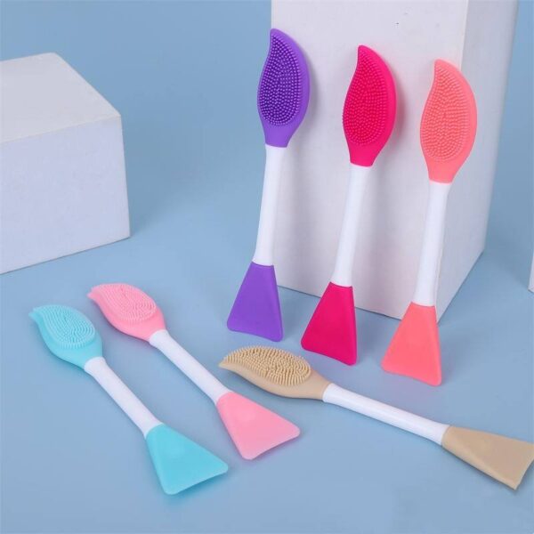 TPR Double-Head Skin-Care Scraper & Mask Brush