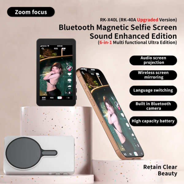 RK-X40L Magnetic Vlog Selfie Monitor Screen - Image 4