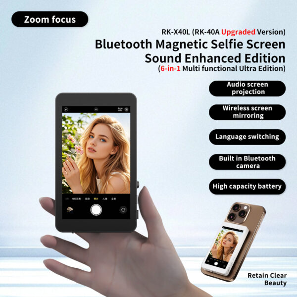RK-X40L Magnetic Vlog Selfie Monitor Screen - Image 6