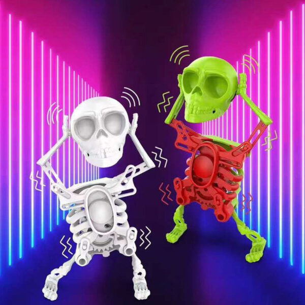 Rocking Skull Dancing Toy – Manual Wind-Up Rotating Funny Figurine - Image 5