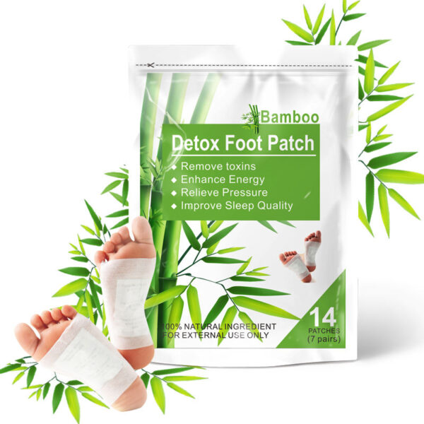 Chinese Bamboo Detox Foot Patch with Negative Ion Therapy – Herbal Overnight Foot Pads