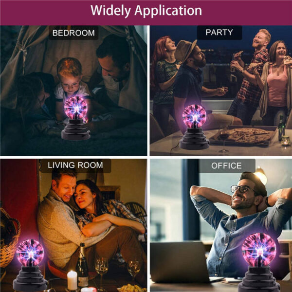 Christmas Magic Glass Plasma Ball Night Light - Image 5