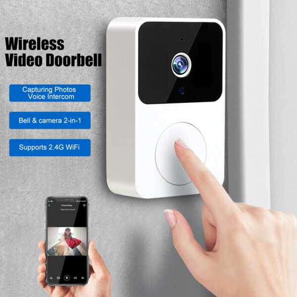 Smart HD Wireless Video Doorbell with Night Vision & Motion Detection - Image 3