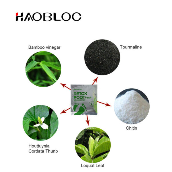 Chinese Bamboo Detox Foot Patch with Negative Ion Therapy – Herbal Overnight Foot Pads - Image 5