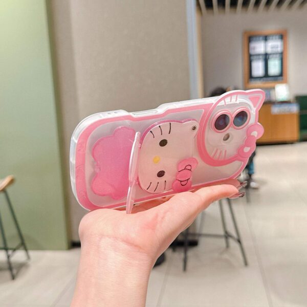 Kitty iPhone Case with Mirror & Stand - Image 4