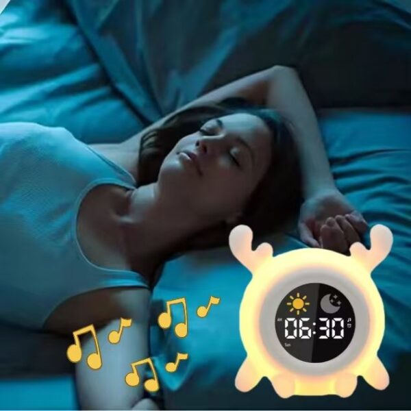 Kids Color-Cue Sleep Trainer Clock with Night-Light & Alarm - Image 5