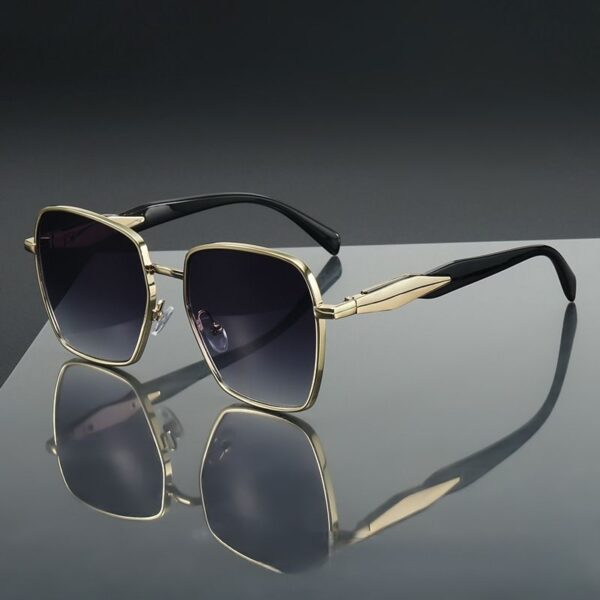 Fashion Oversized Square UV400 Sunglasses - Image 3