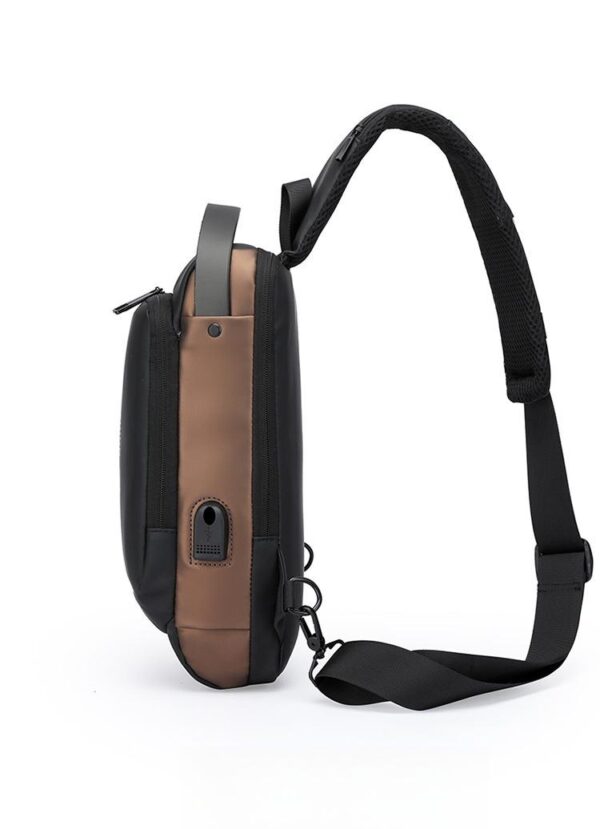 Men's Chest Bag with Password Lock – Anti-Theft Crossbody Sling Bag - Image 5