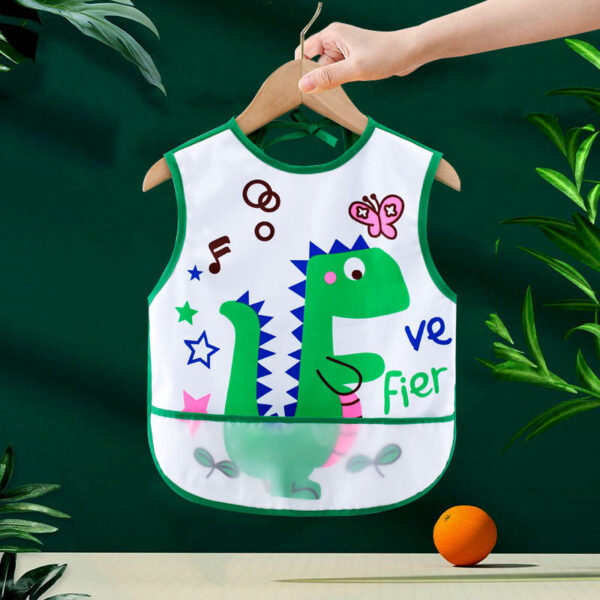 Baby Waterproof Breathable Feeding Bib - KDS5 - Image 5