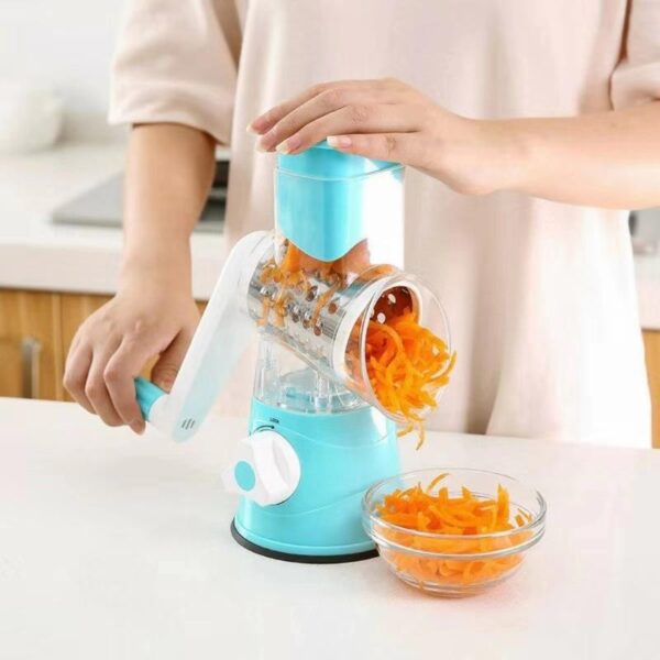 Manual Rotating Vegetable Cutter – Multi-Functional Kitchen Roller Slicer, Grater & Shredder - Image 4