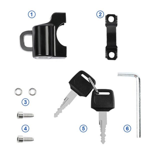 Bicycle Handlebar Head Fixed Helmet Anti-theft Bicycle Helmet Lock - Image 5