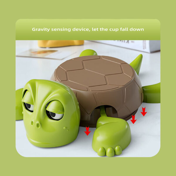 Tortoise Coaster with Sound Effect – Creative Desktop Decor & Toy - Image 3