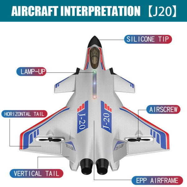 Remote Control J20 Fighter RC Planes Drone Aircraft - KDS3 - Image 6