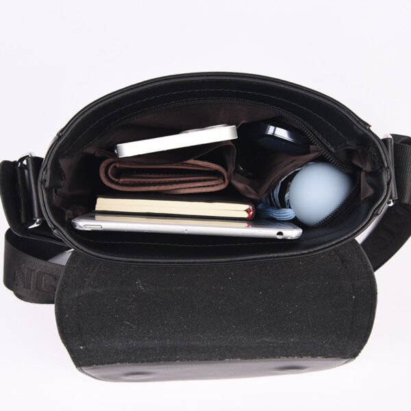 Fashionable Designer Messenger Bags PU Leather Travelling Men's Bags - Image 6