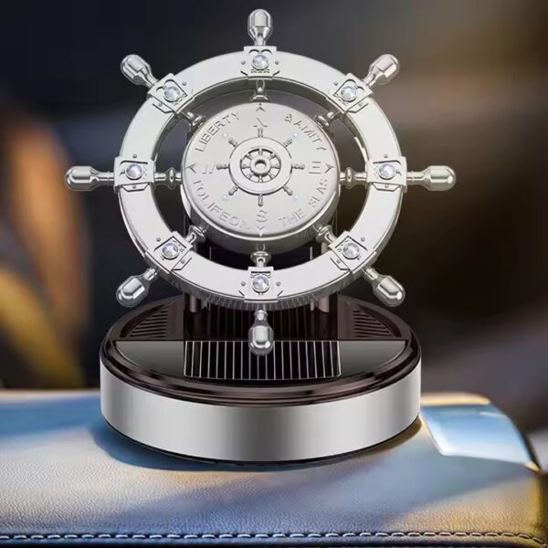 Solar-Powered Rotating Car Aroma Diffuser – Auto-Spinning Dashboard Air Freshener