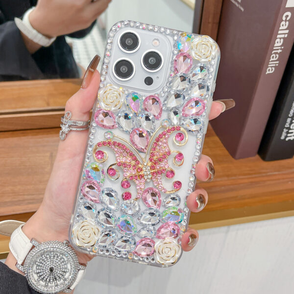 Rhinestone Butterfly Flower Luxury Phone Case
