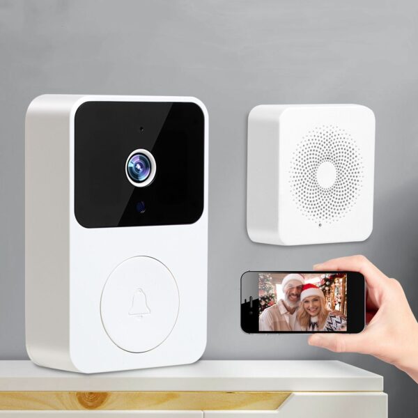 Smart HD Wireless Video Doorbell with Night Vision & Motion Detection