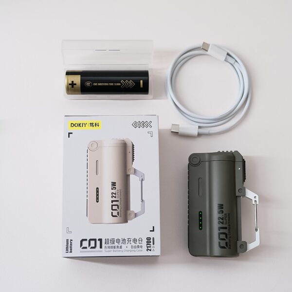 5000mAh Replaceable Battery 22.5W Fast Charging Waterproof Power Bank - Image 5