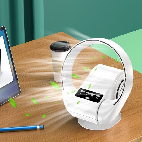 HEBRON Portable Bladeless Desktop Silent Fan - Image 3