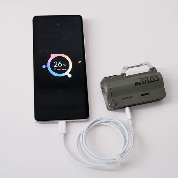 5000mAh Replaceable Battery 22.5W Fast Charging Waterproof Power Bank - Image 3